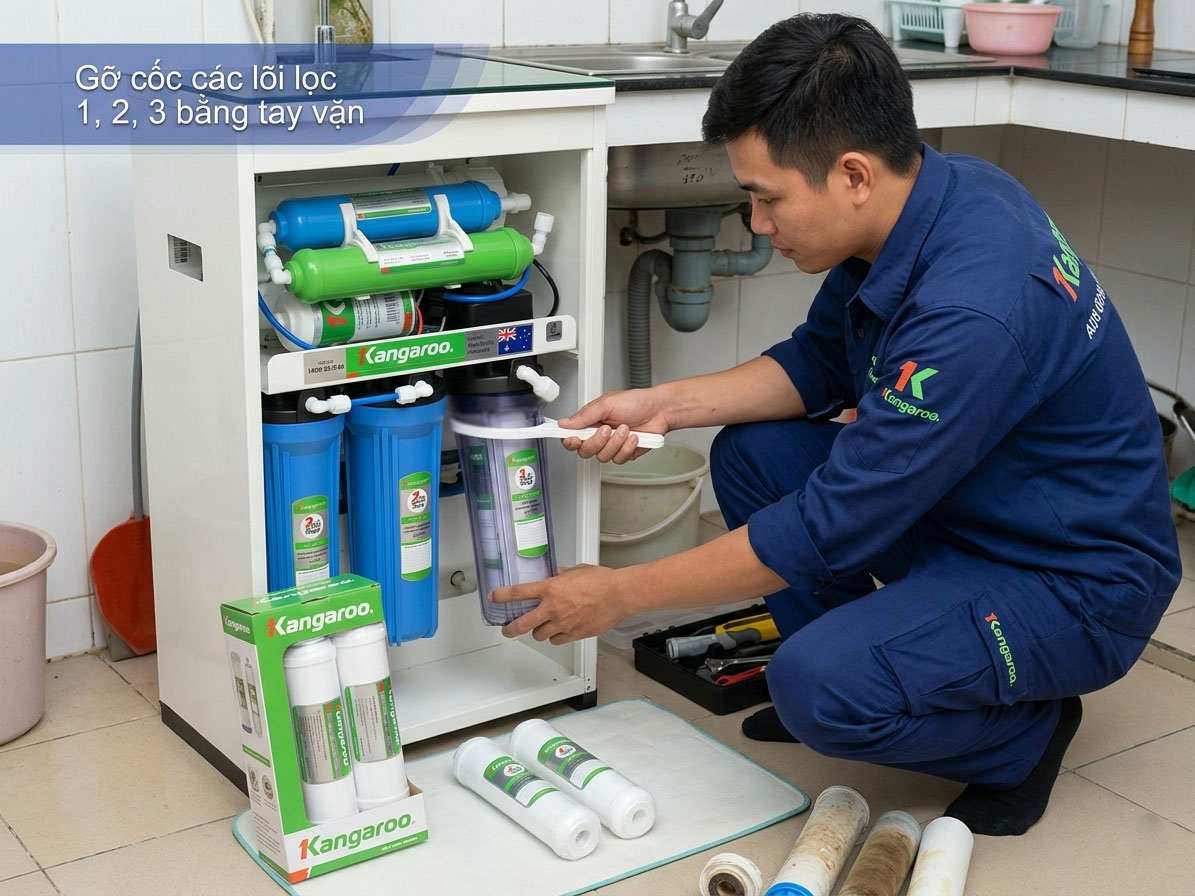thay lõi lọc nước 1 2 3