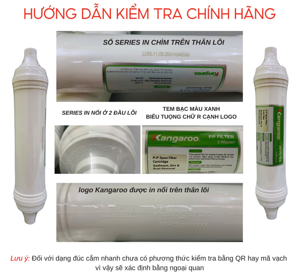 Lõi lọc nước đúc chính hãng