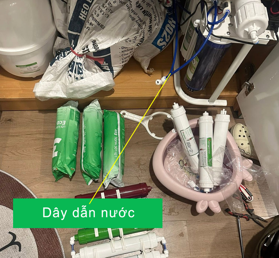 May loc nuoc chay cham